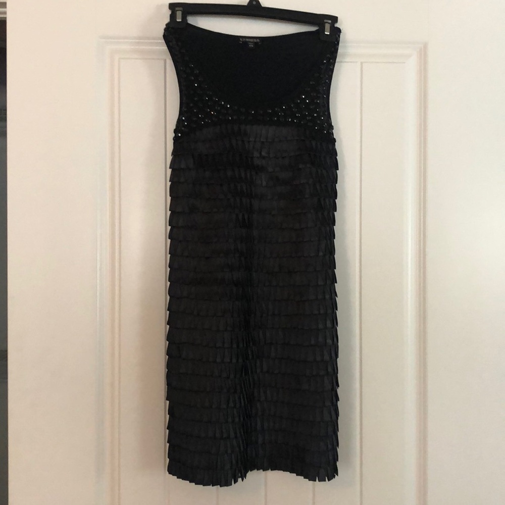 Black Beaded Express Dress
